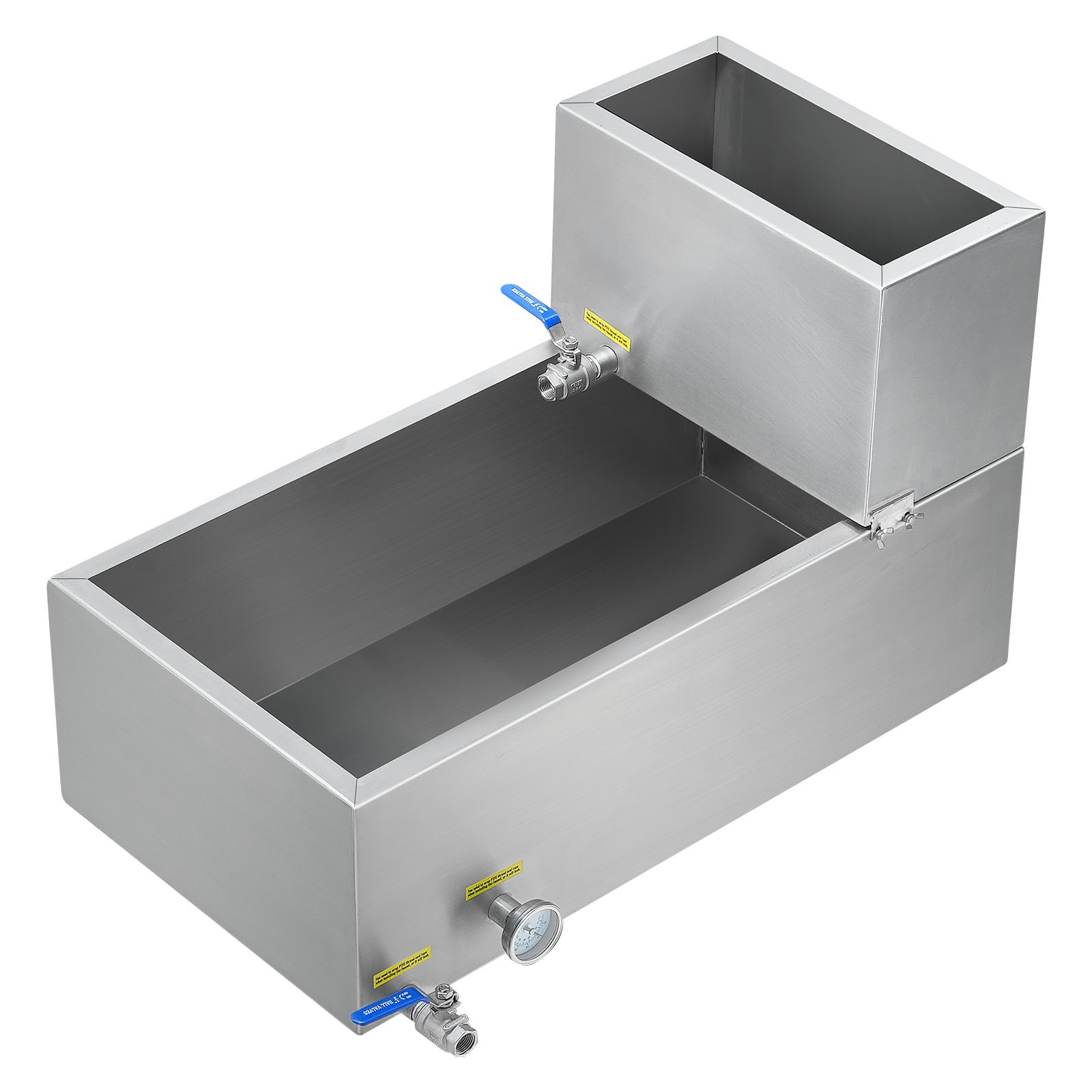 Uimoso Stainless Steel Maple Syrup Evaporator Pan with Valves and Thermometer