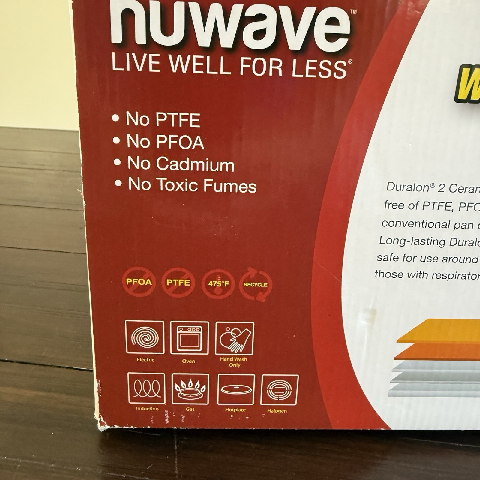 Nuwave 8 Pc Induction Cookware Set Nonstick Ceramic Duralon 2