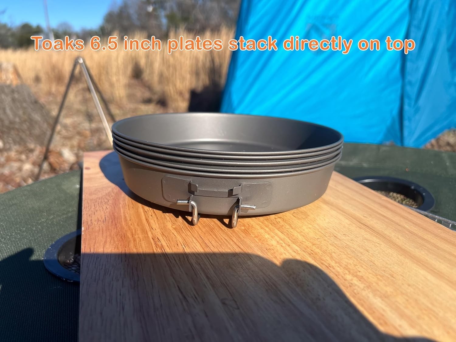 Titanium 6.5-Inch Camping Frying Pan – Lightweight, Durable, Foldable Handle