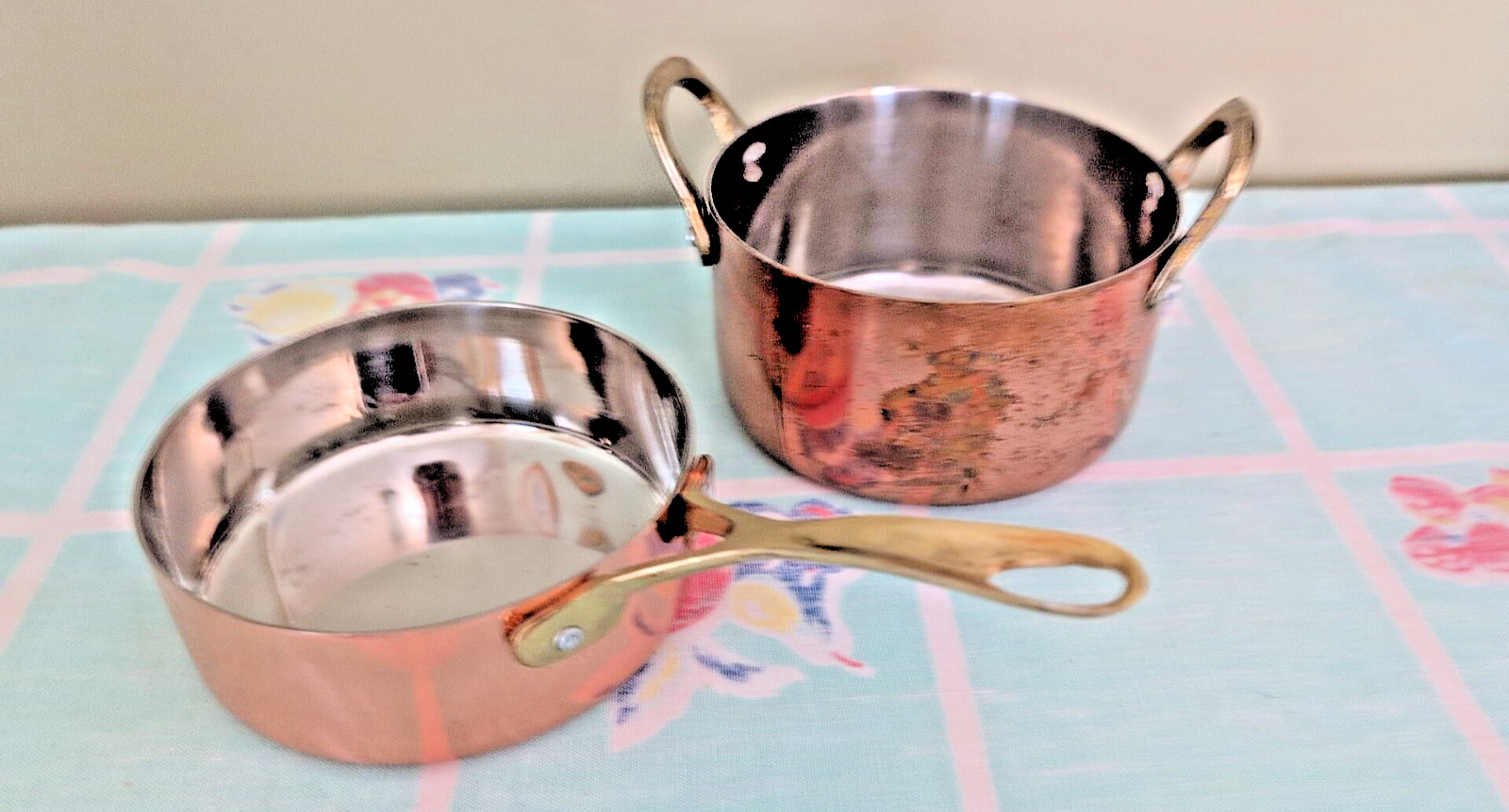 2 Crofton Mini Sauce & Fry Pan Copper Farmhouse Kitschen