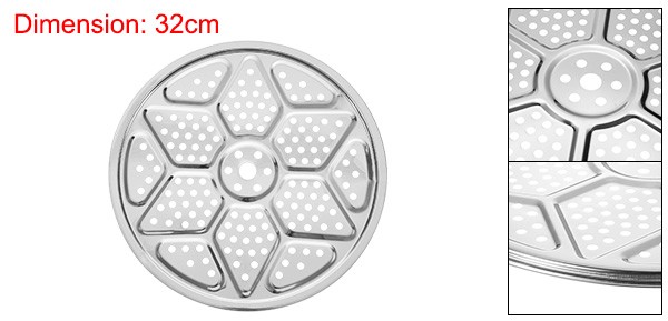Stainless Steel Steamer Rack 12.6 Inch Round Stock Pot Steaming Tray
