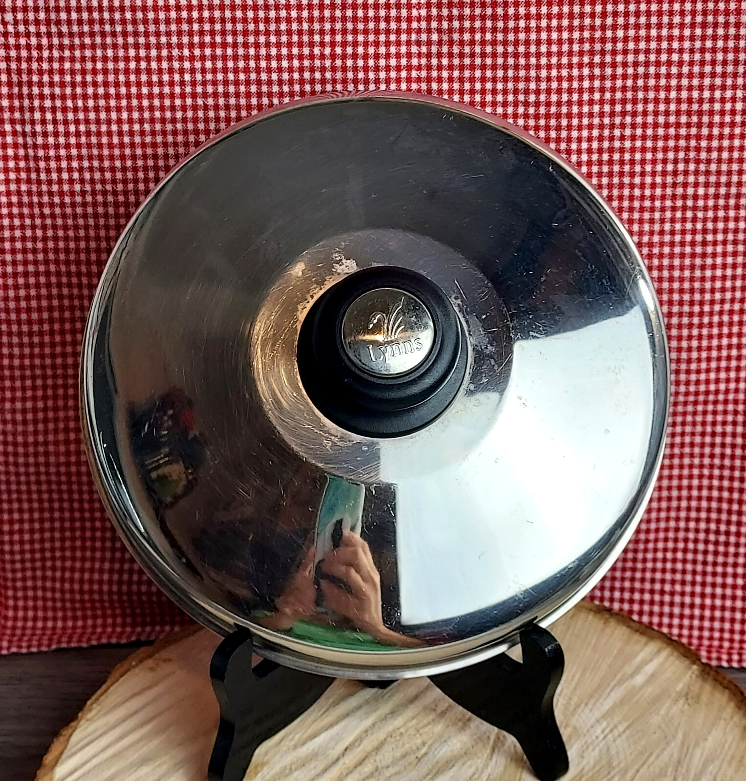 Vintage Lynns Cookware Replacement Lid 9.75” Stainless Steel Domed, LID ONLY