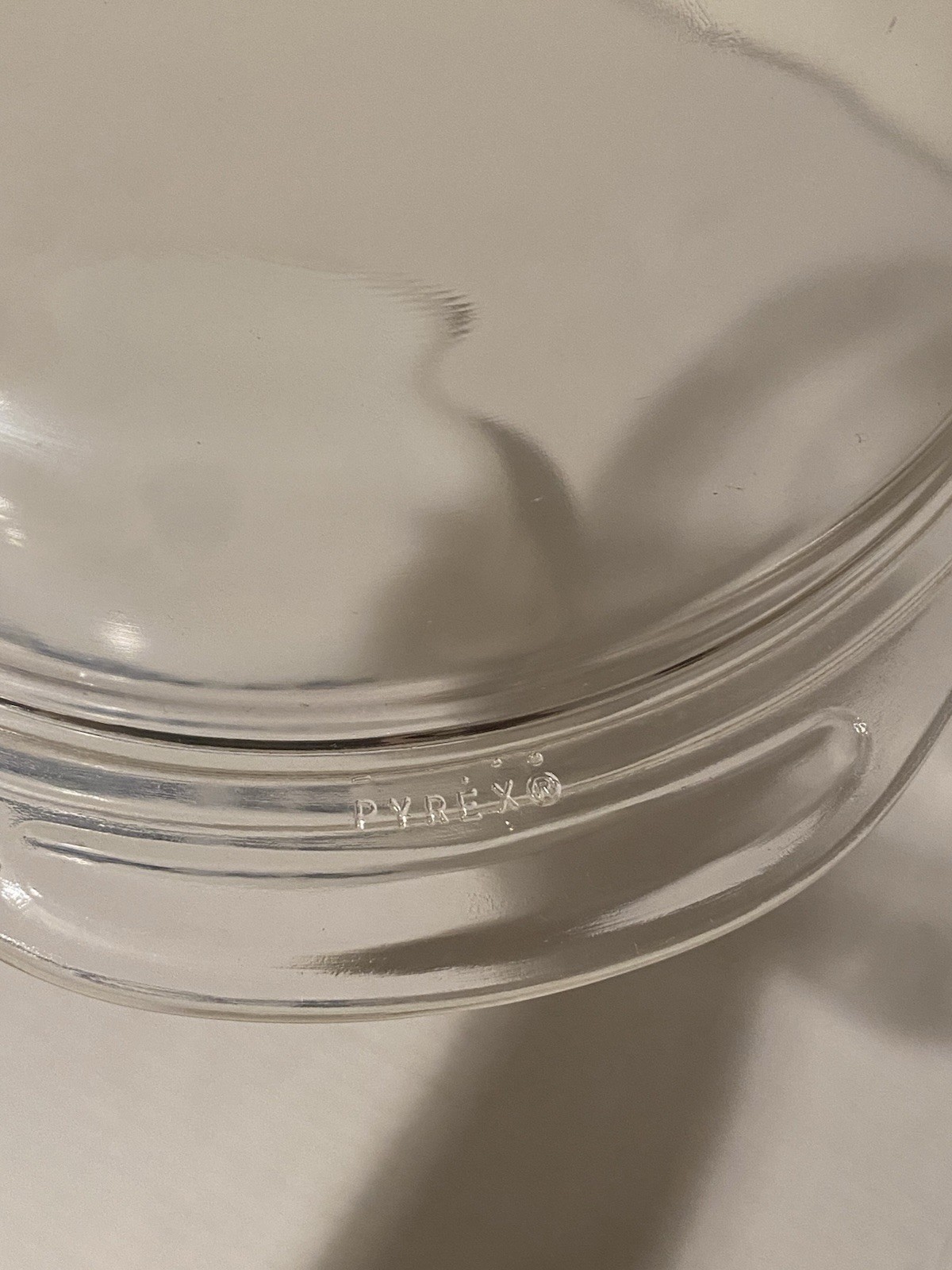 Vintage Glasbake Casserole Dish J235 Milk Glass Jeanette Blue Onion Flower 1 Qt