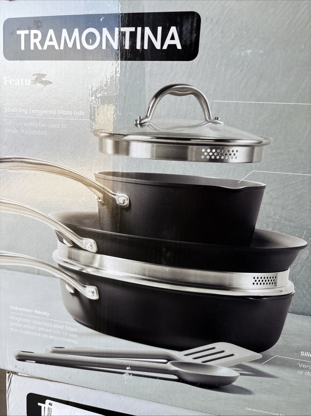 Tramontina 12-Piece Ceramic Non-Stick Pots & Pans Cookware Set