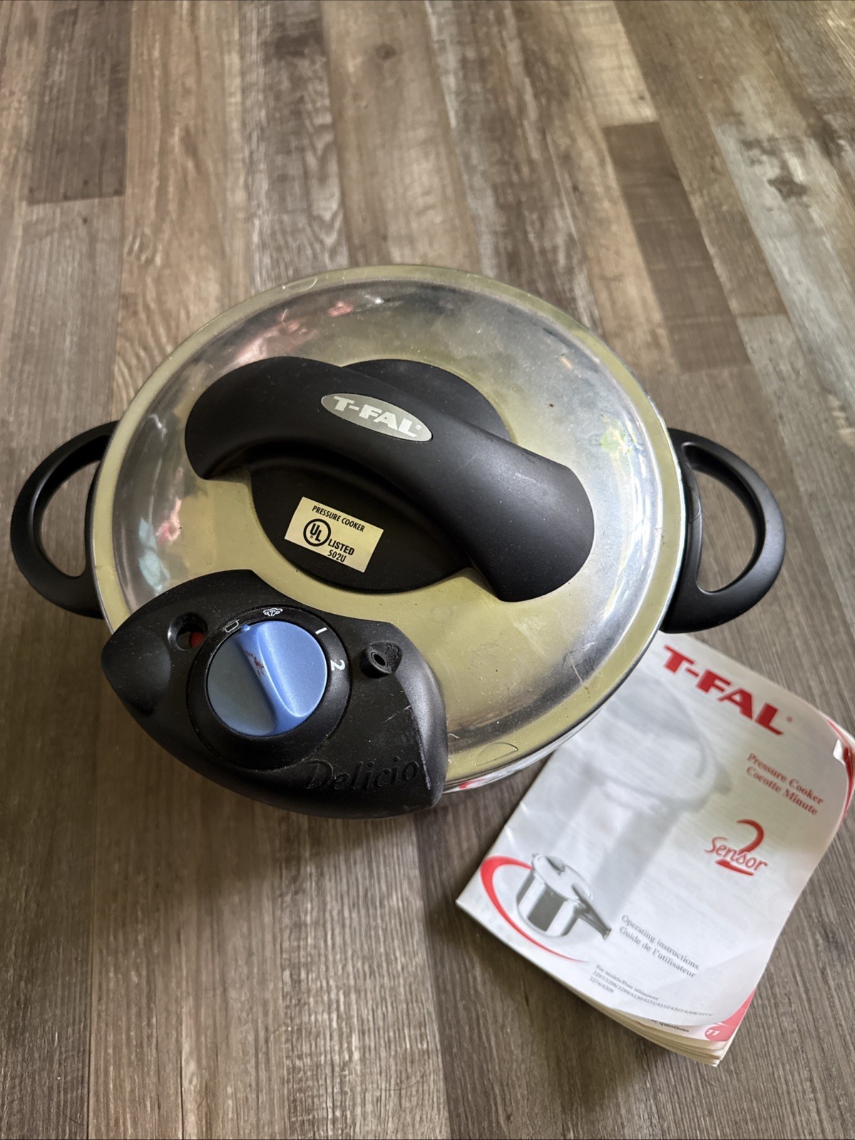 T-Fal Delicio Pressure Cooker Diffusal Stovetop Made In France Gas Induction 4.5