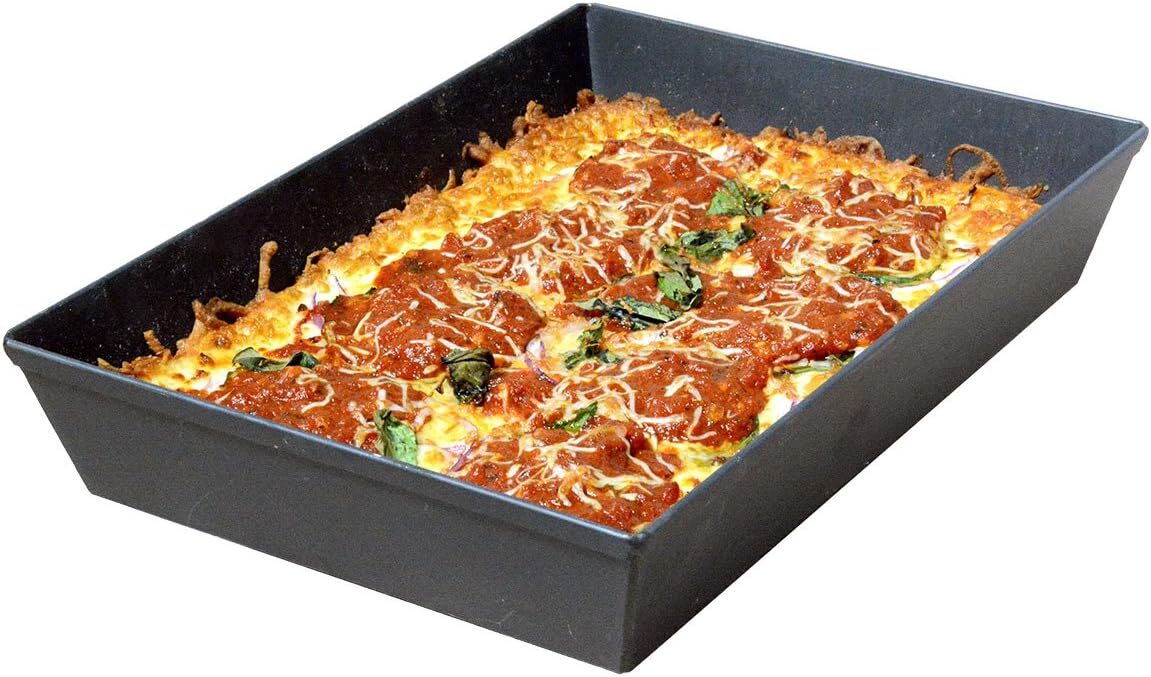 10 in. x 14 in. Detroit Style Pizza Pan – PSTK Dark Gray Dark Gray