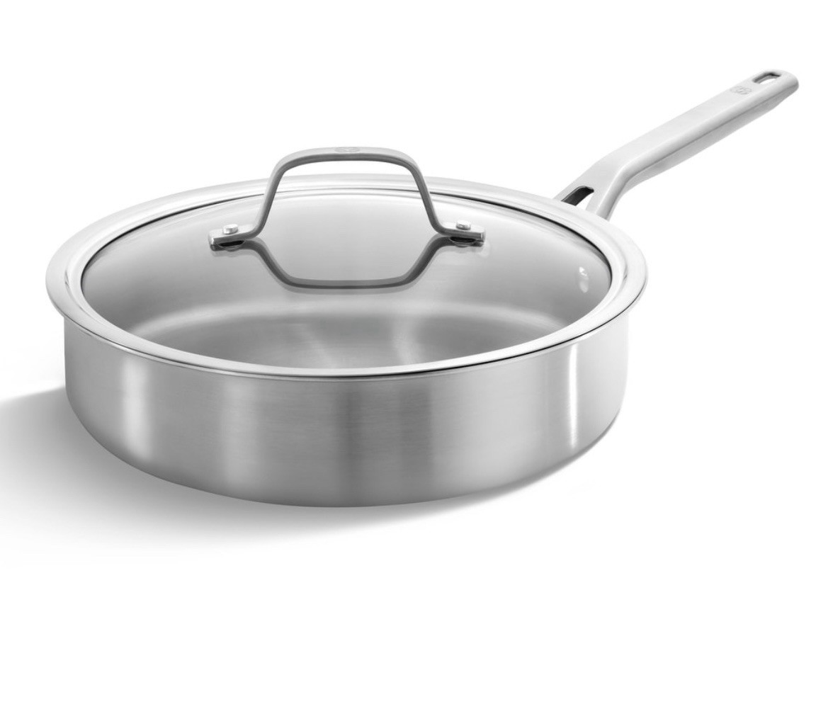 Calphalon Premier Stainless Steel 3 Qt Saute Pan Covered Pan with Lid