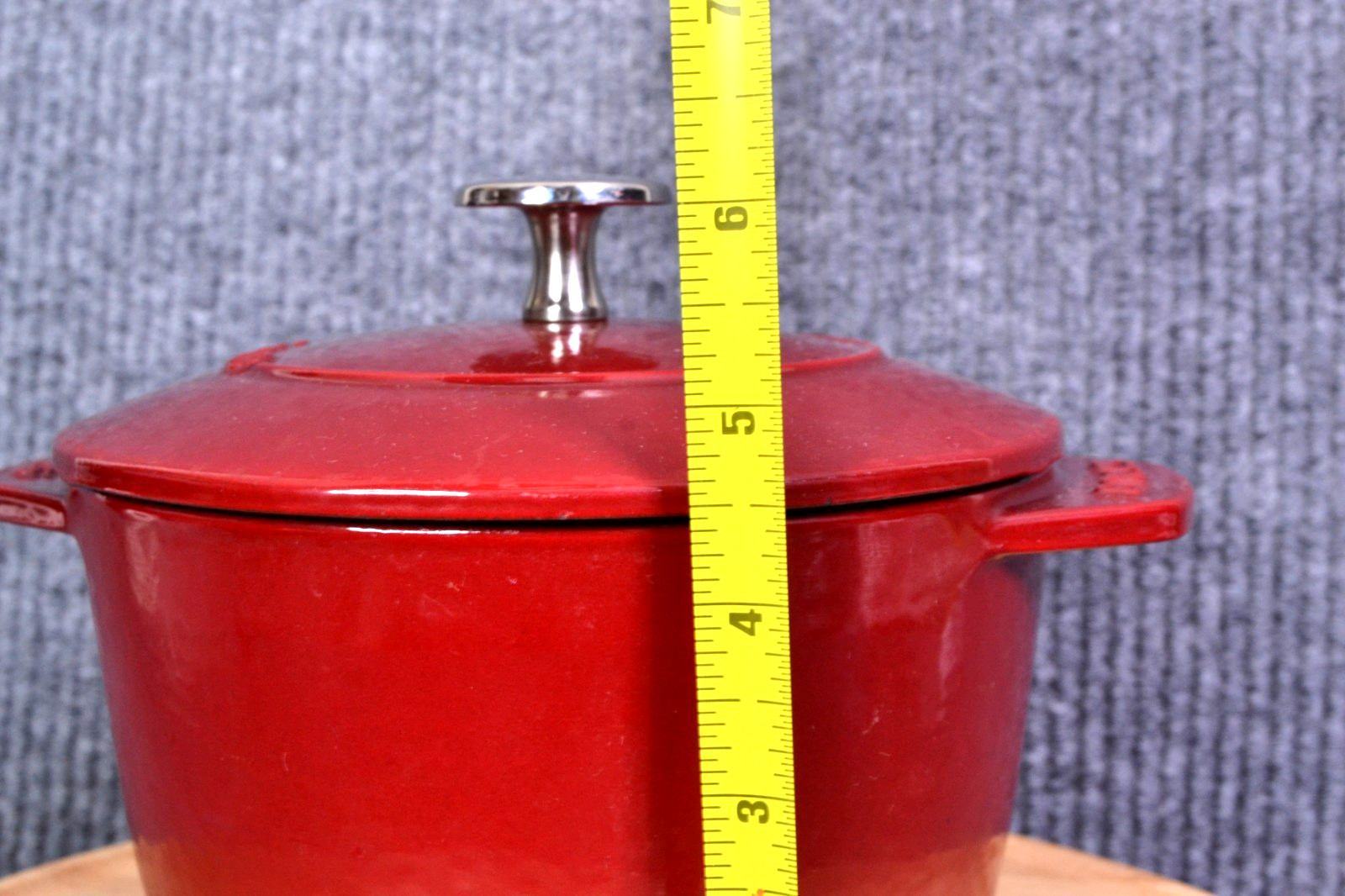 Staub Red La Cocotte de GOHAN 16cm Rice Pot Cooking 6 1/4″ France Cast Iron