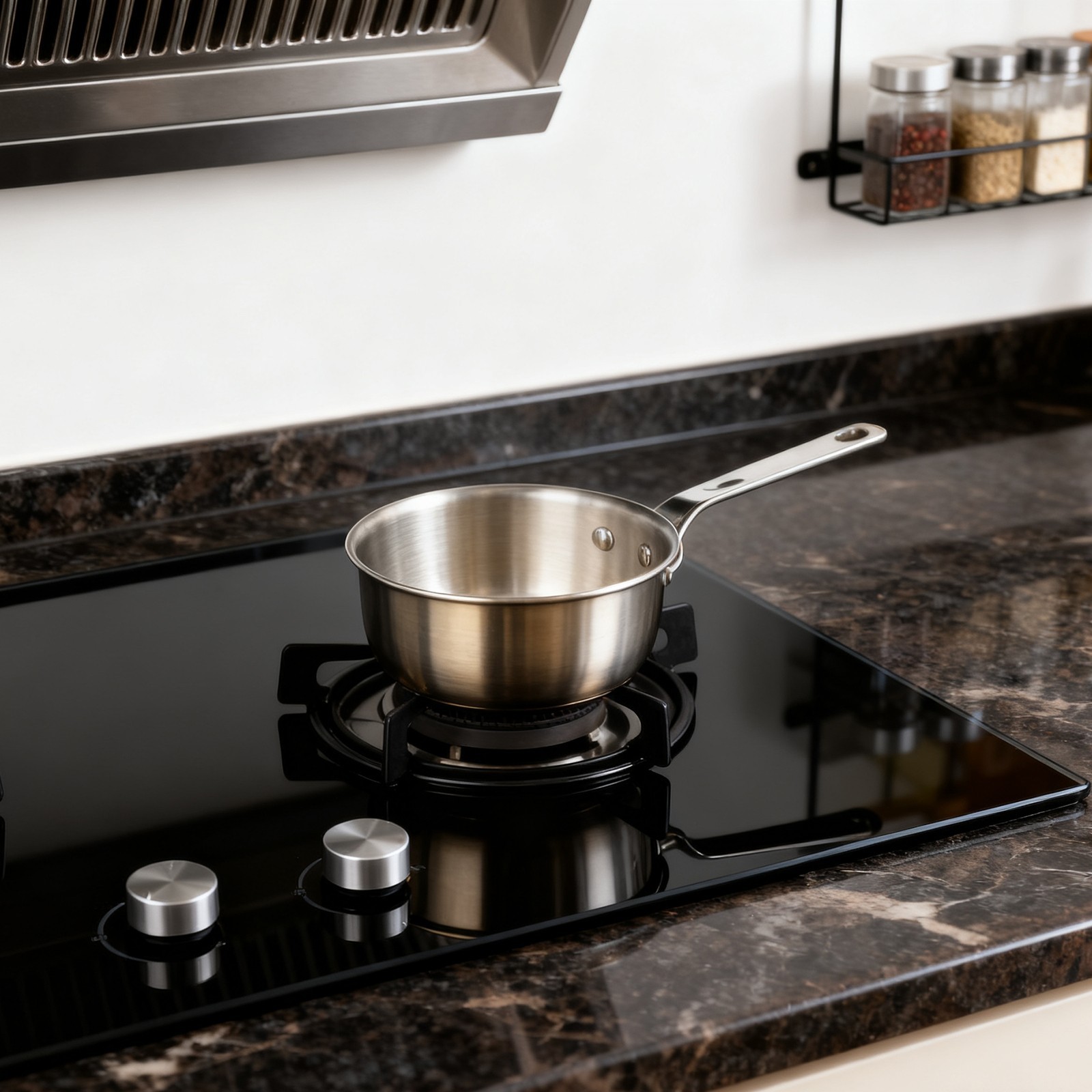 Compact Cooking Pan 316 Stainless Steel for Single Servings and Sauces