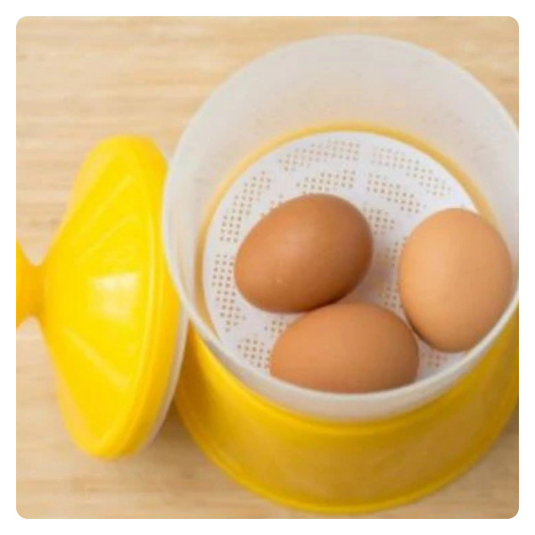Half Boiled Egg Maker Malaysian Recipe Original Made in Malaysia Yellow Color