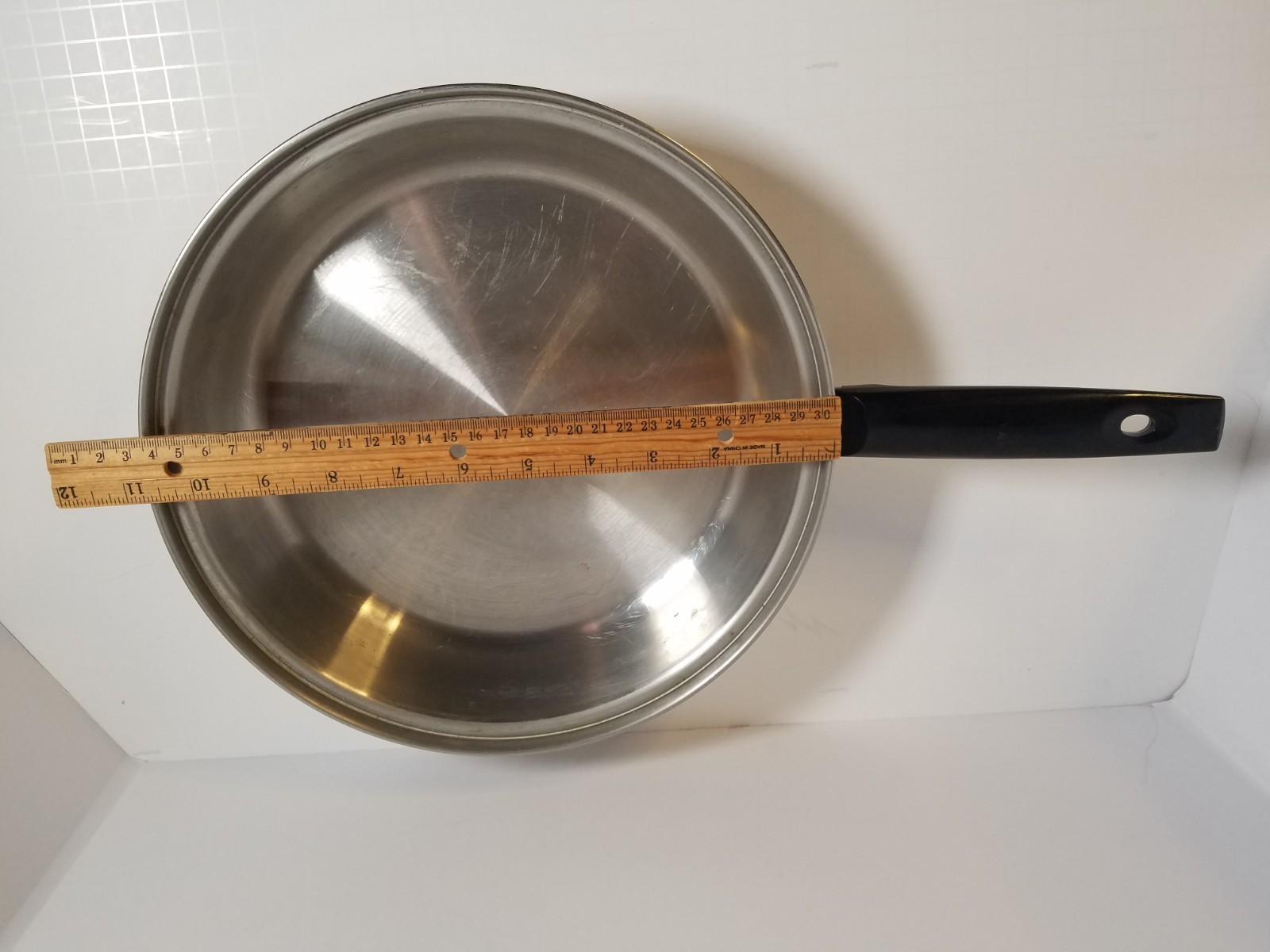 Vintage Ekco Criteria Stainless Steel 10-3/4″ Skillet # M7750 USA With LID