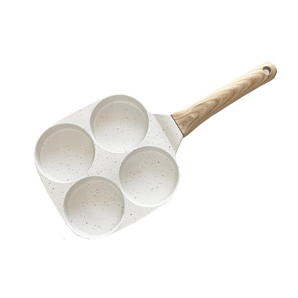 1 PC 4 Cup Nonstick Granite Mini Egg Omelette Frying Breakfast Skillet