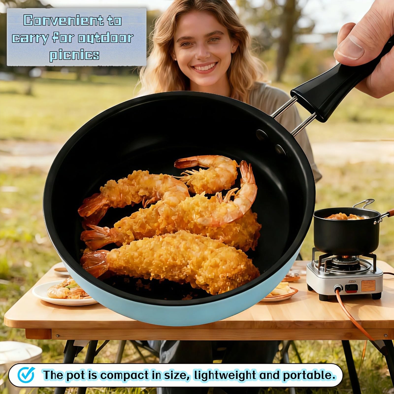 Mini Frying Pan 4.7 Inch Non-Stick Egg Pan for Gas, Induction, Electric Stove