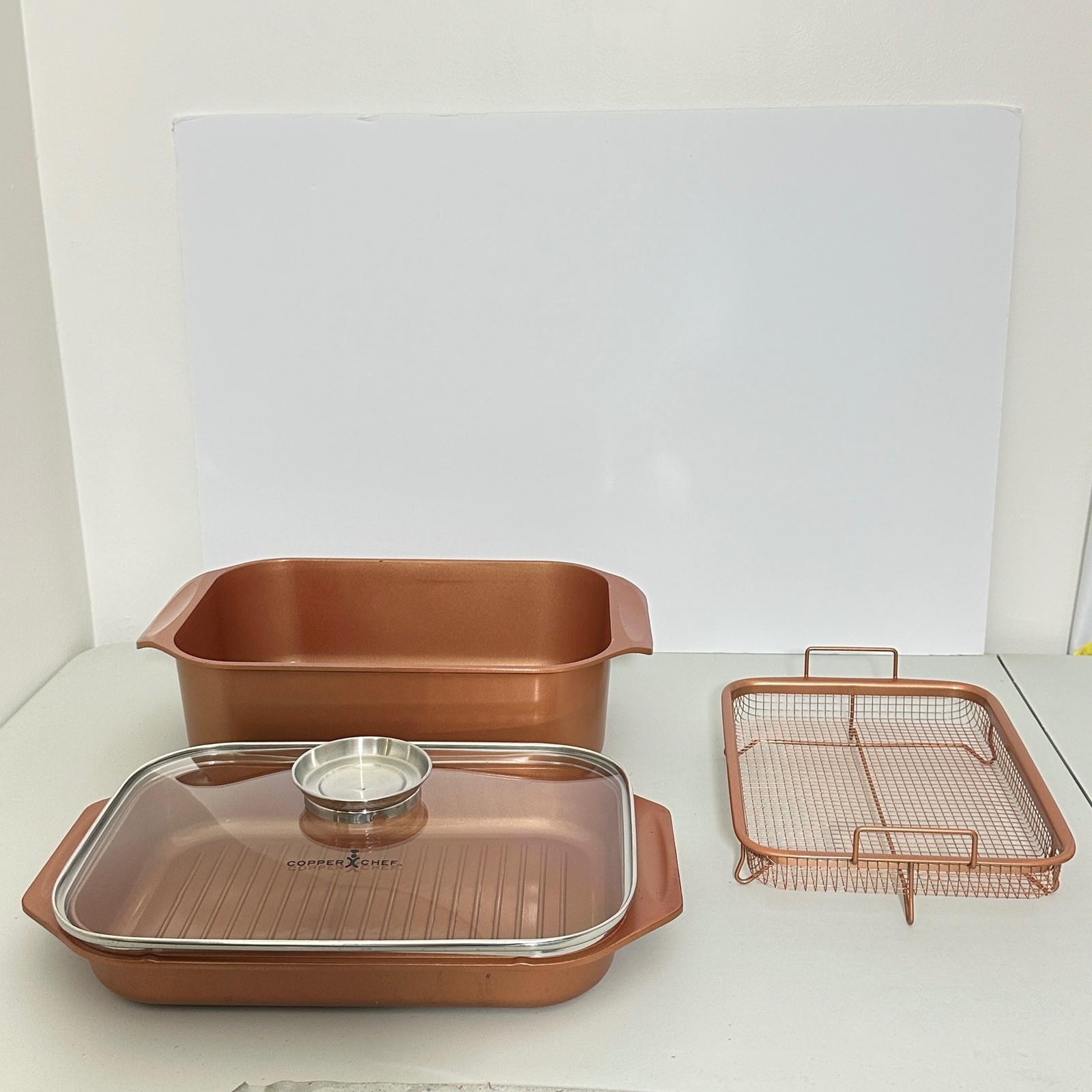 Copper Chef Wonder Cooker 14 In 1 Multi Use 12.5 QT 4PC Set Cookware Kitchenware