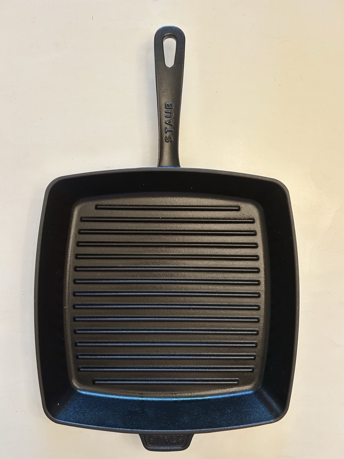 Staub Cast Iron 12-inch Square Grill Pan – Matte Black, orig. $259