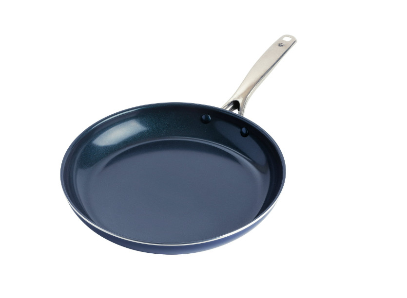 Blue Diamond Toxin Free Ceramic Nonstick Metal Utensil Open Frypan/Skillet, 12″