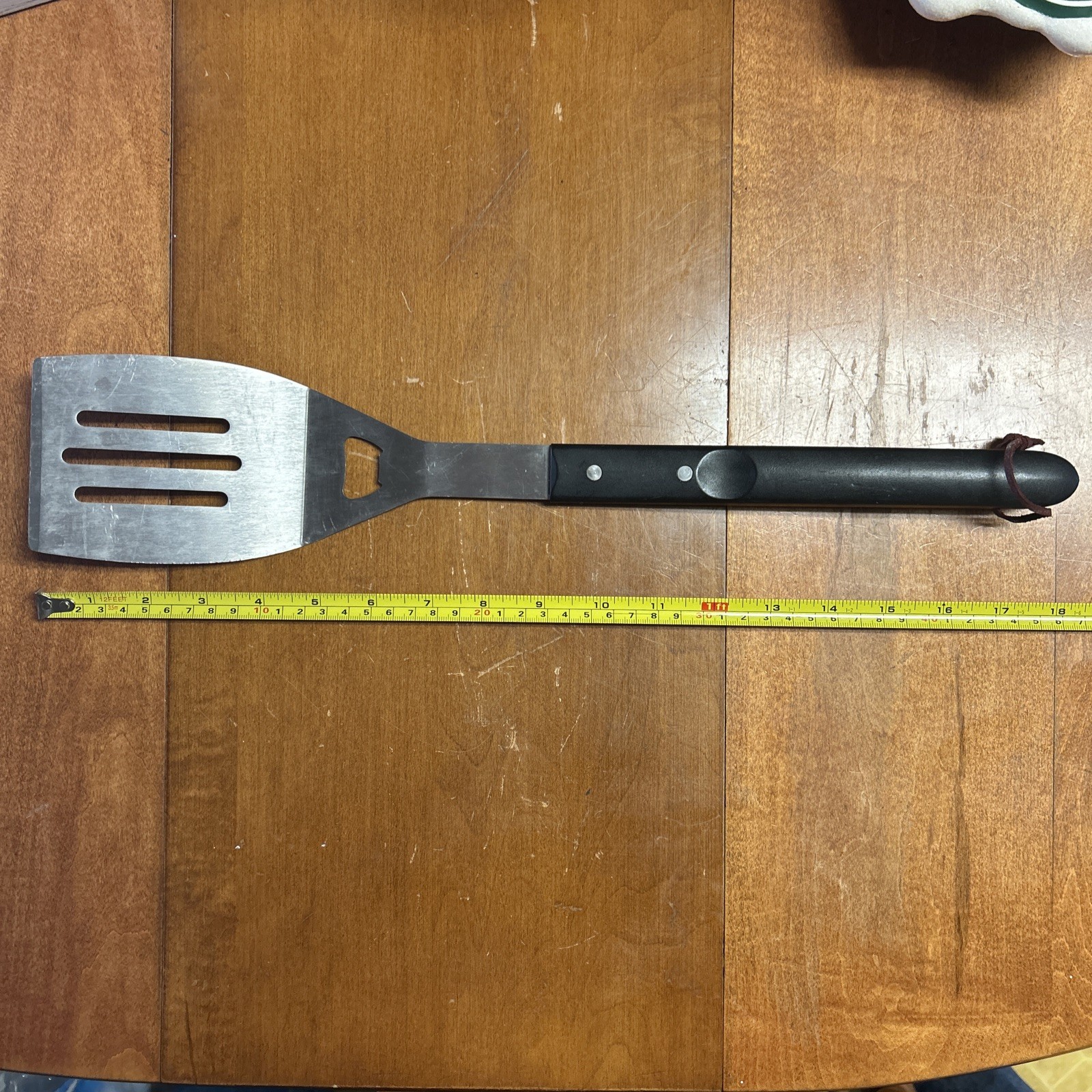 Grill Burger BBQ Turner Flipper Spatula Stainless Heavy Duty Handle Cooking