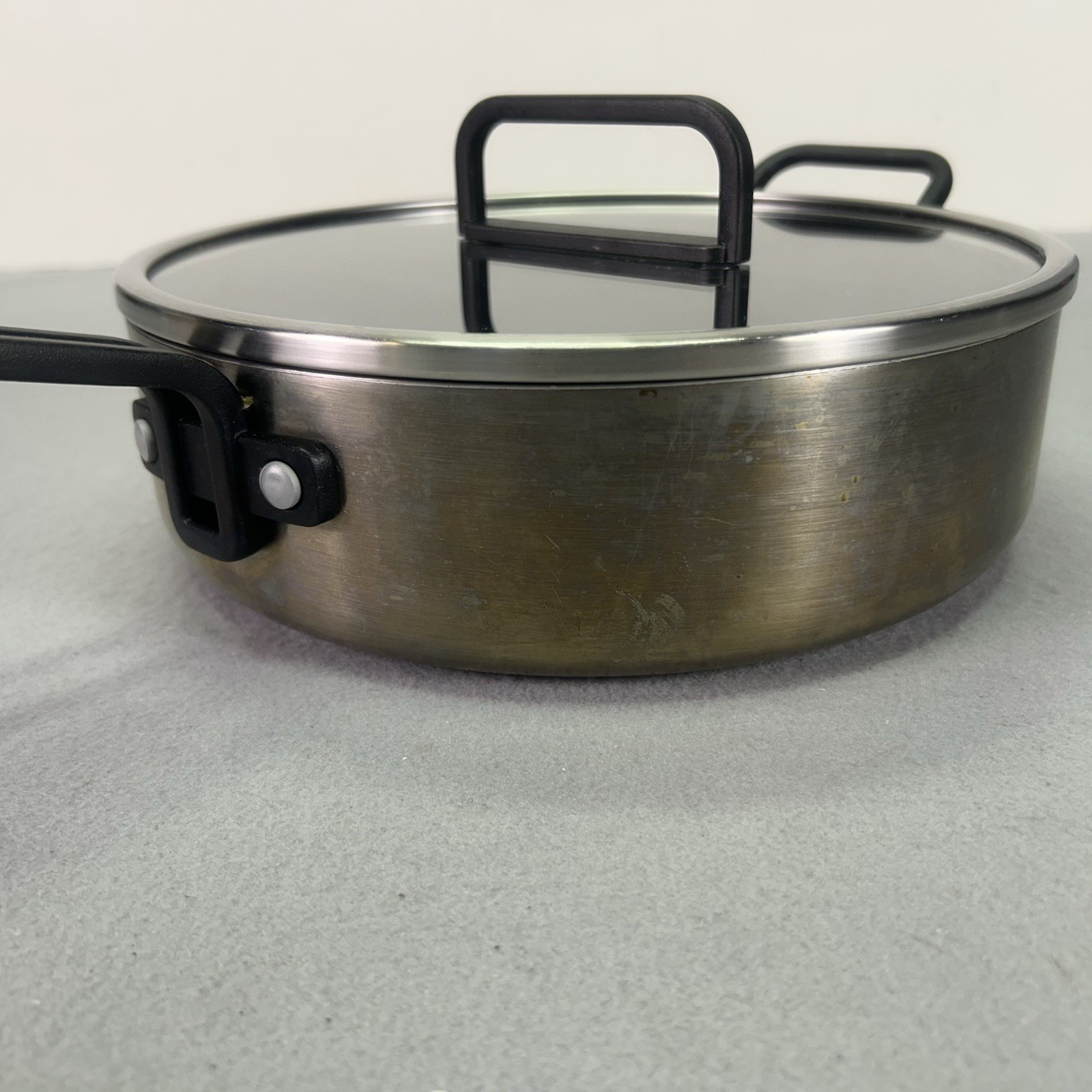 GreenPan Stanley Tucci Ceramic Nonstick 10” Saute Braiser Pan 4 Qt W Lid