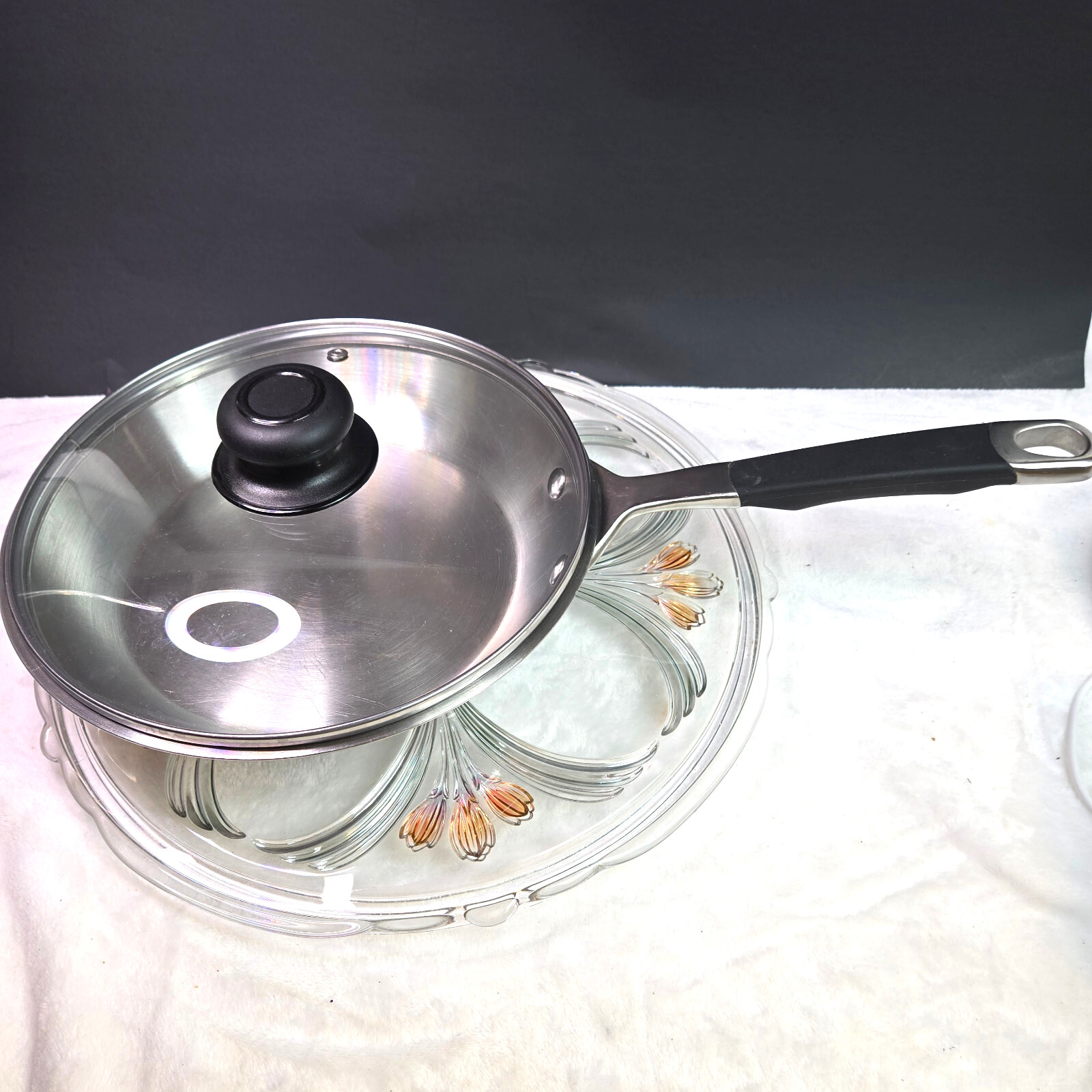 Tabletops Unlimited Superior Quality Professional Stainless Steel 10″ Fry Pan.