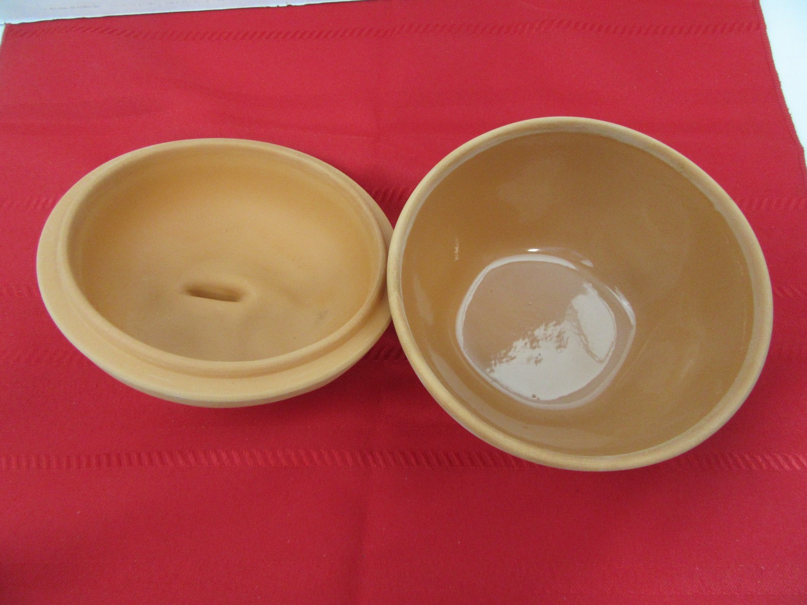 220. ROMERTOPF Bratapfel Clay Pot for Baked Apples Roasted Fruit Glazed Pottery