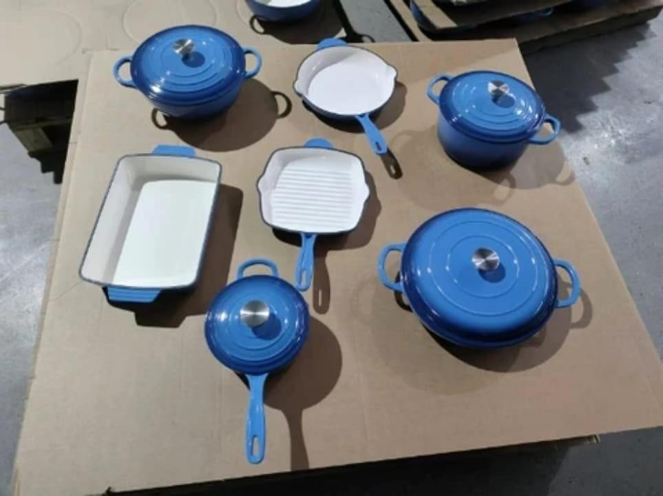 7-5Pc Ceramic Cookware Set Pots & Pans w/ Lids Modern Kitchen Set Preorder