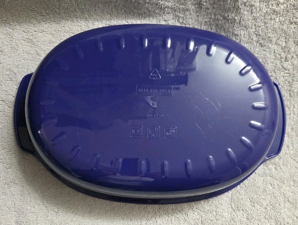 Whirlpool Universal Microwave Dark Blue 3 Piece Steamer