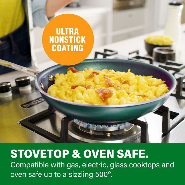 Granitestone Emerald 10″ Premium Nonstick Coating Fry Pan with Stay Cool Handle