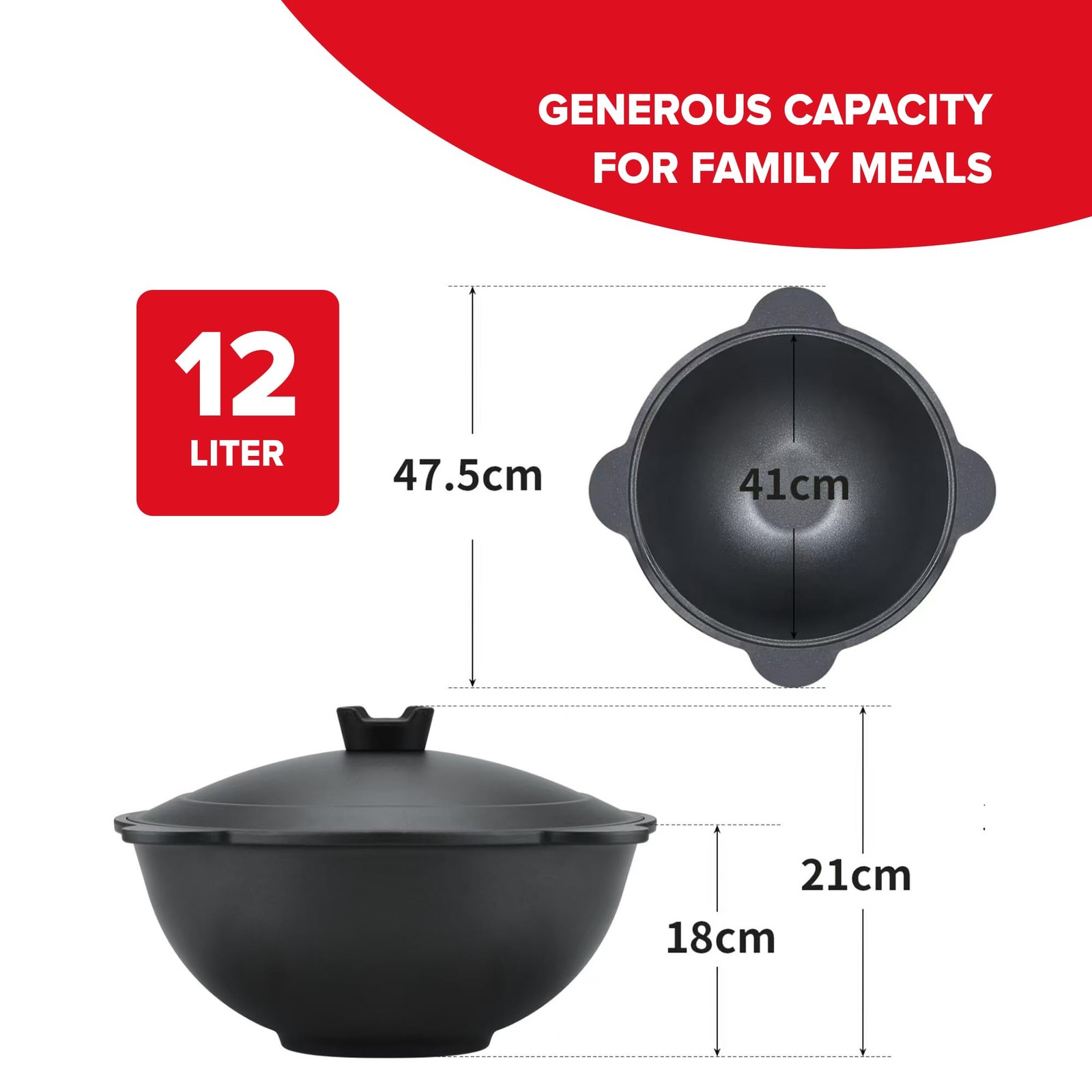 Qabili Pilaf Pot – Traditional Afghan Pilau Pot with Non-Stick Coating, Perfe…