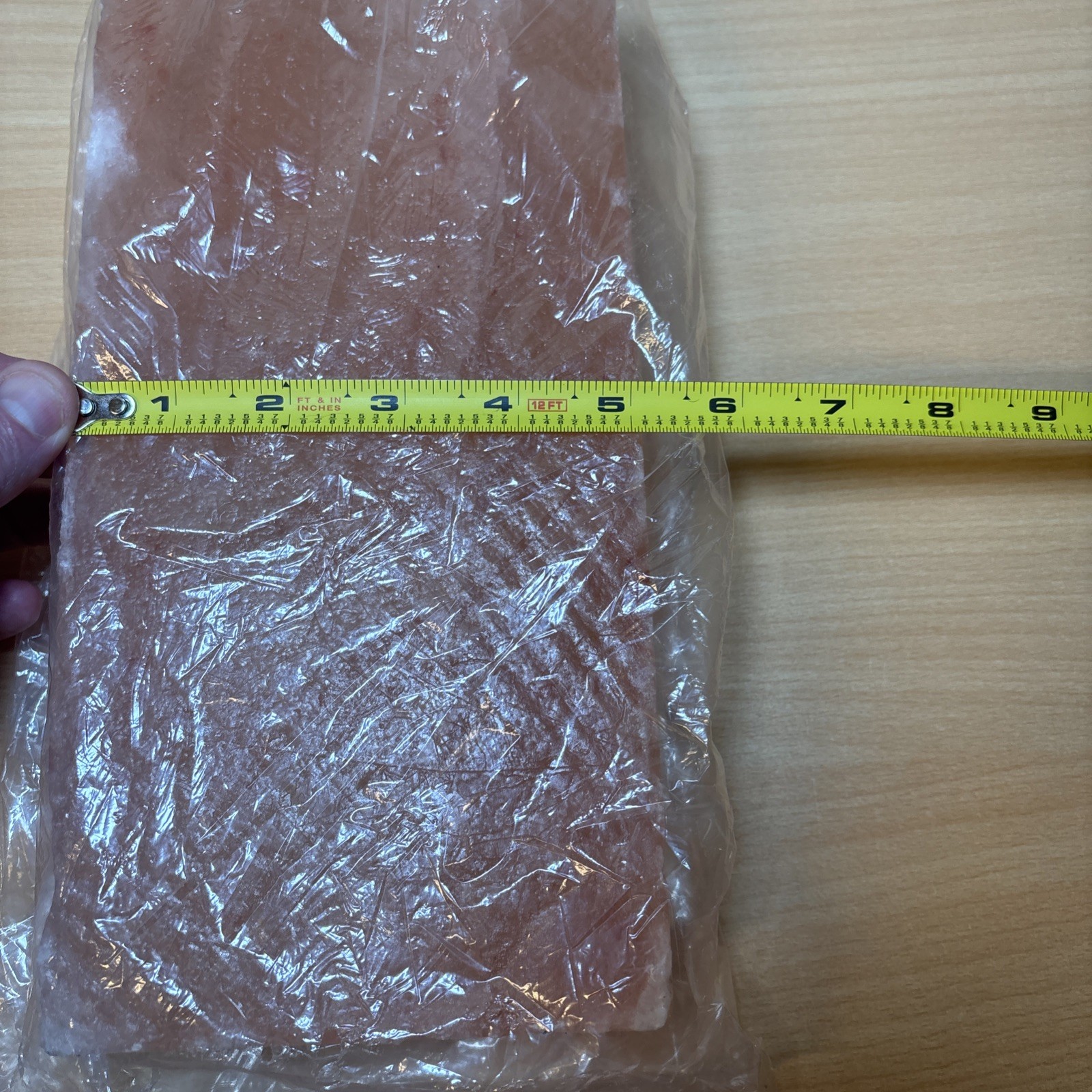 Himalayan Pink Salt Slab Block For BBQ Grilling Cooking Large 10” X 5”. 8 Lbs.