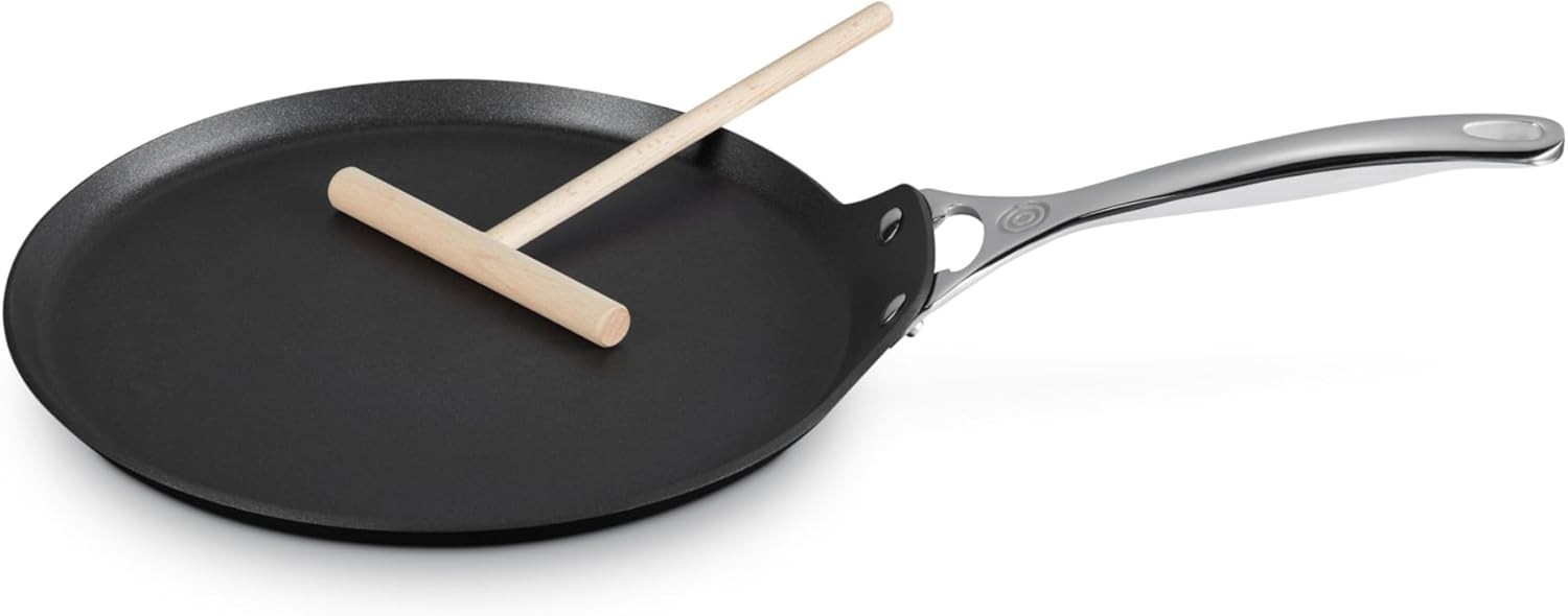 Le Creuset Toughened Nonstick PRO Crepe Pan with Rateau, 11″ NEW