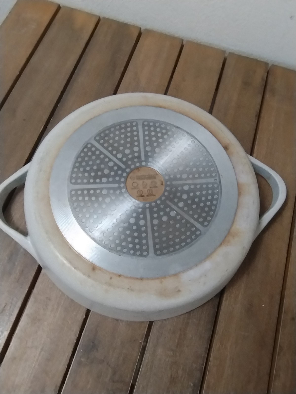 Masterclass Premium Large Cookware 2 Handles Beige Pan 13″ Used