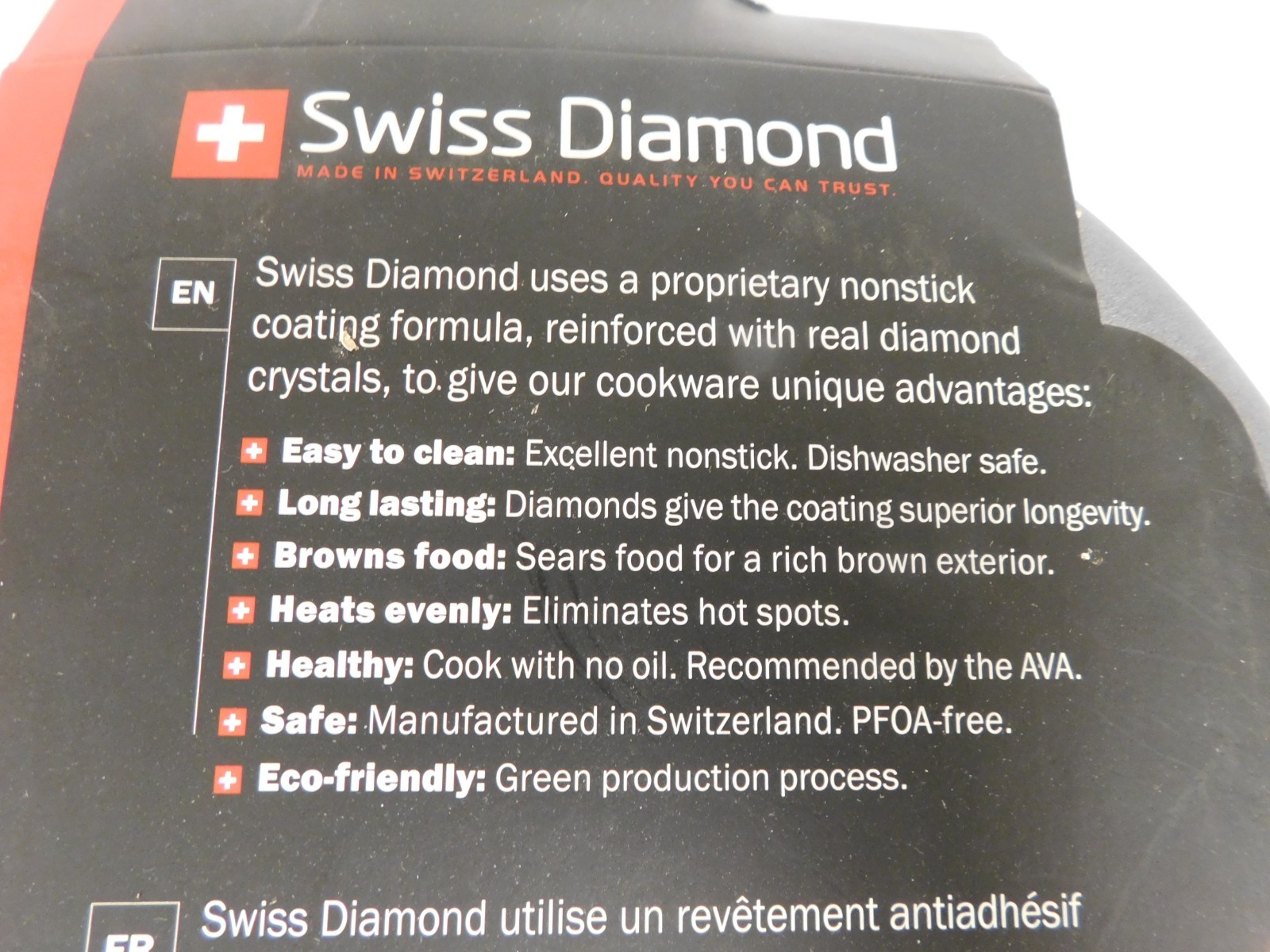 Swiss Diamond HD Classic Nonstick Fry Pan, 9.5 Inch – New