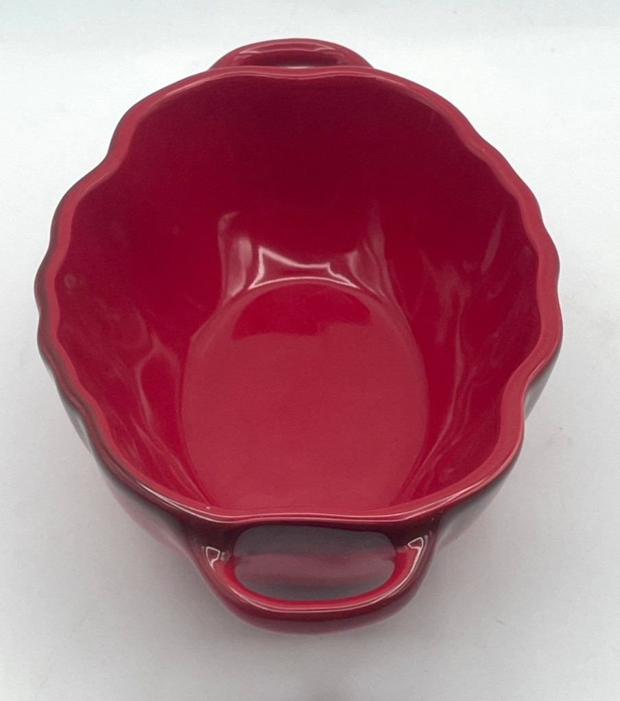 NEW Staub Petite Tomato Mini Cocotte Baking Dish 16 oz Red Double Handle No Lid