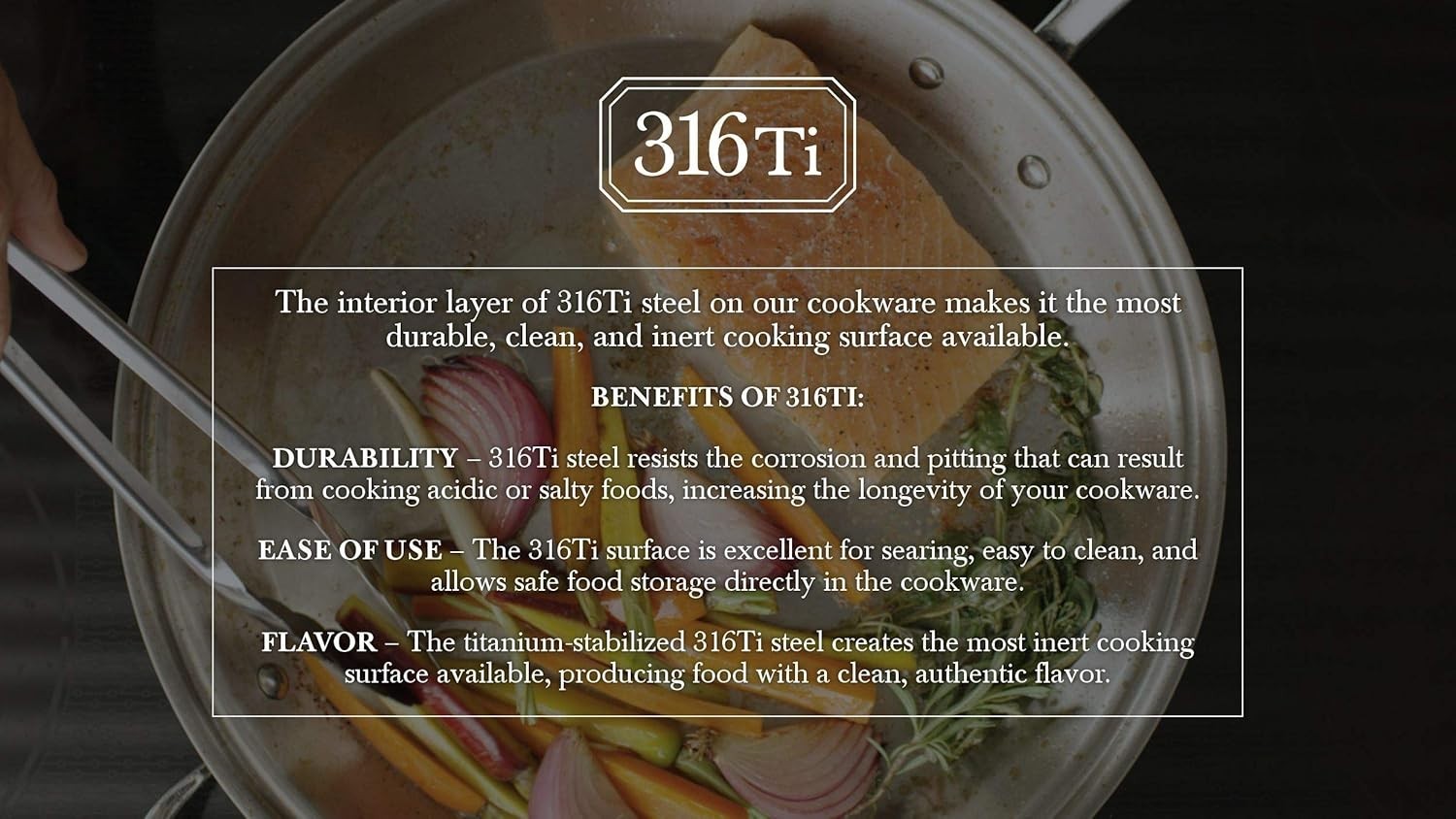 Heritage Steel Titanium Series Cookware Stainless Steel 2.5Qt Sauteuse Pan + Lid