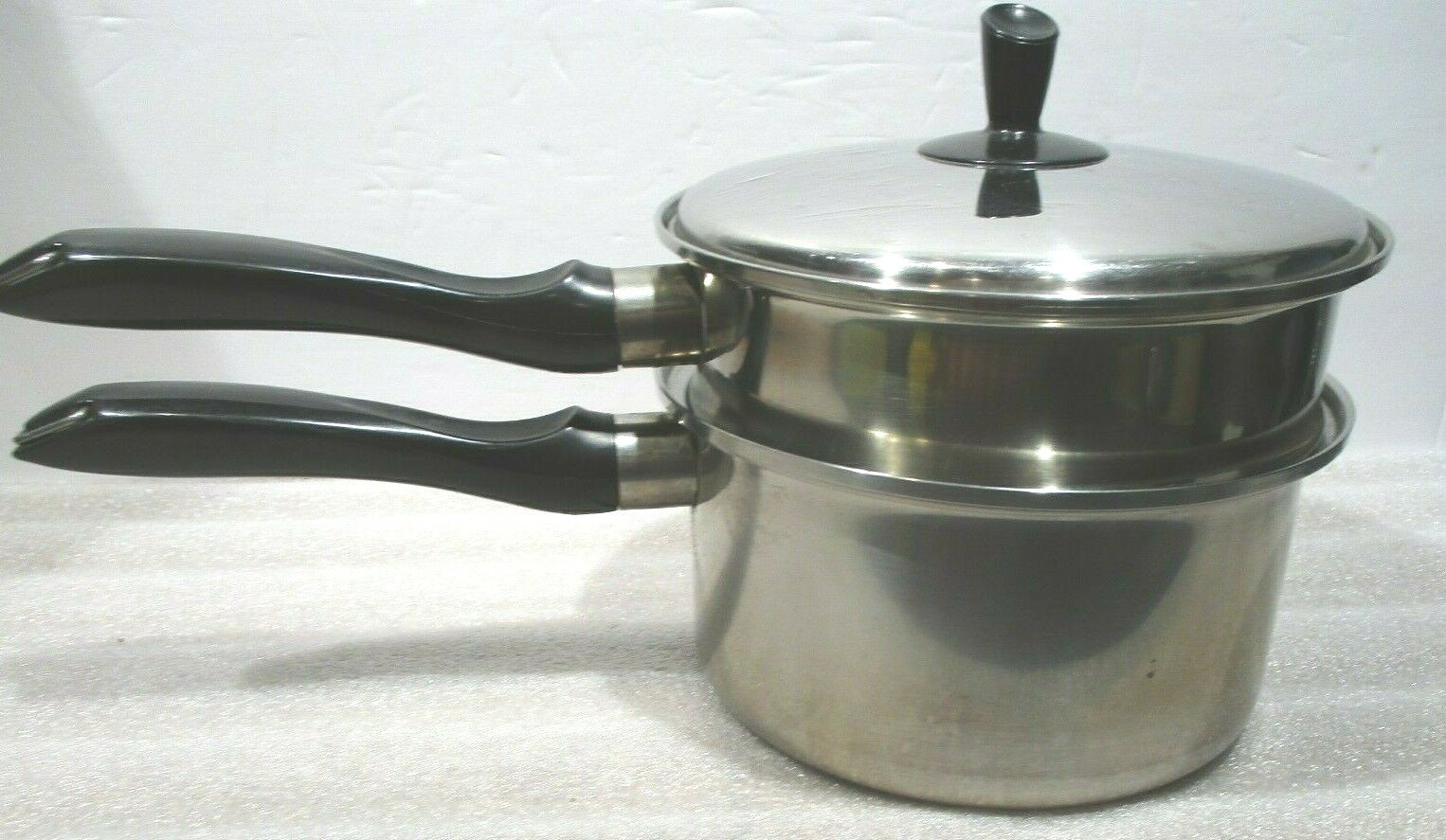 REGAL PYRO 18/8 STAINLESS STEEL 1-1/2 QUART SAUCE PAN & BOILER INSERT W/ LID
