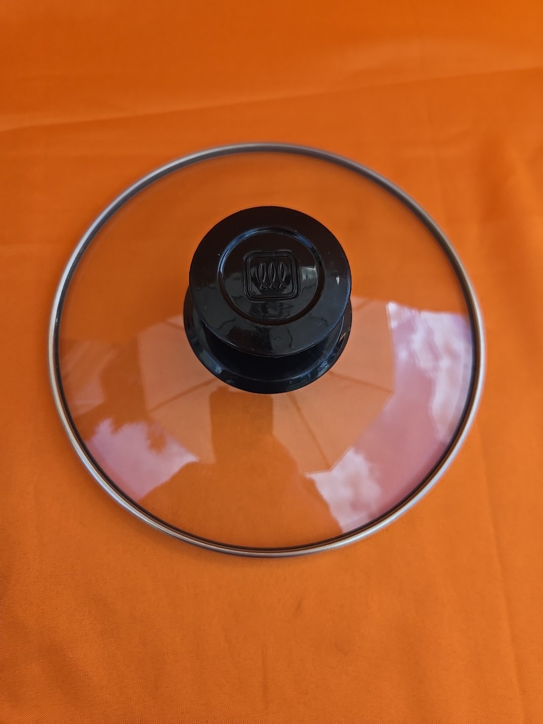 Toastmaster Round Glass Replacement Lid Only Black Knob 6.25″ Inches