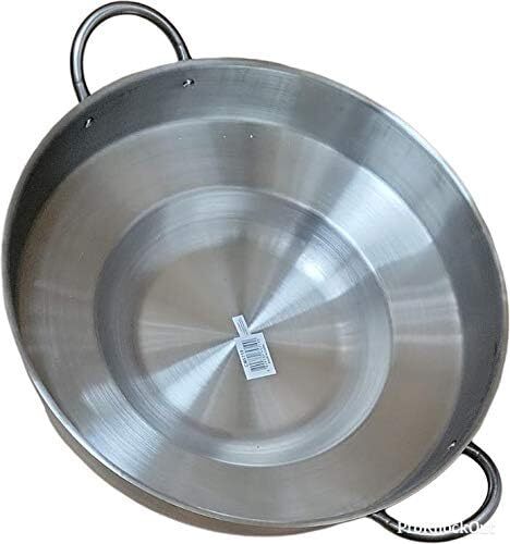 New 23″ Mexican Style Wok Comal Cazo Griddle Deep Fry Pan Stainless Steel