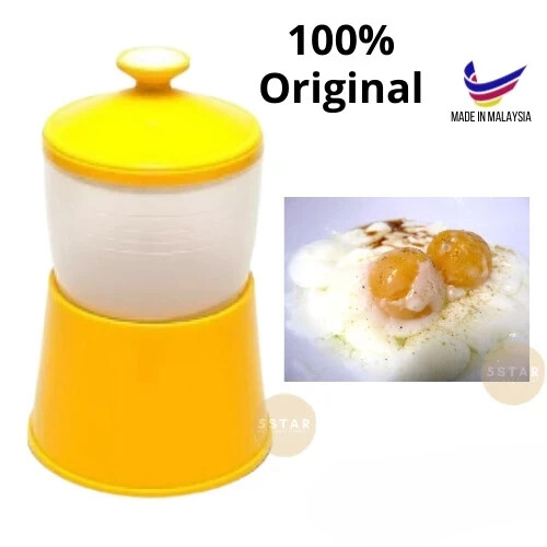Half Boiled Egg Maker Yellow Color Malaysian Recipe Original Made in Malaysia