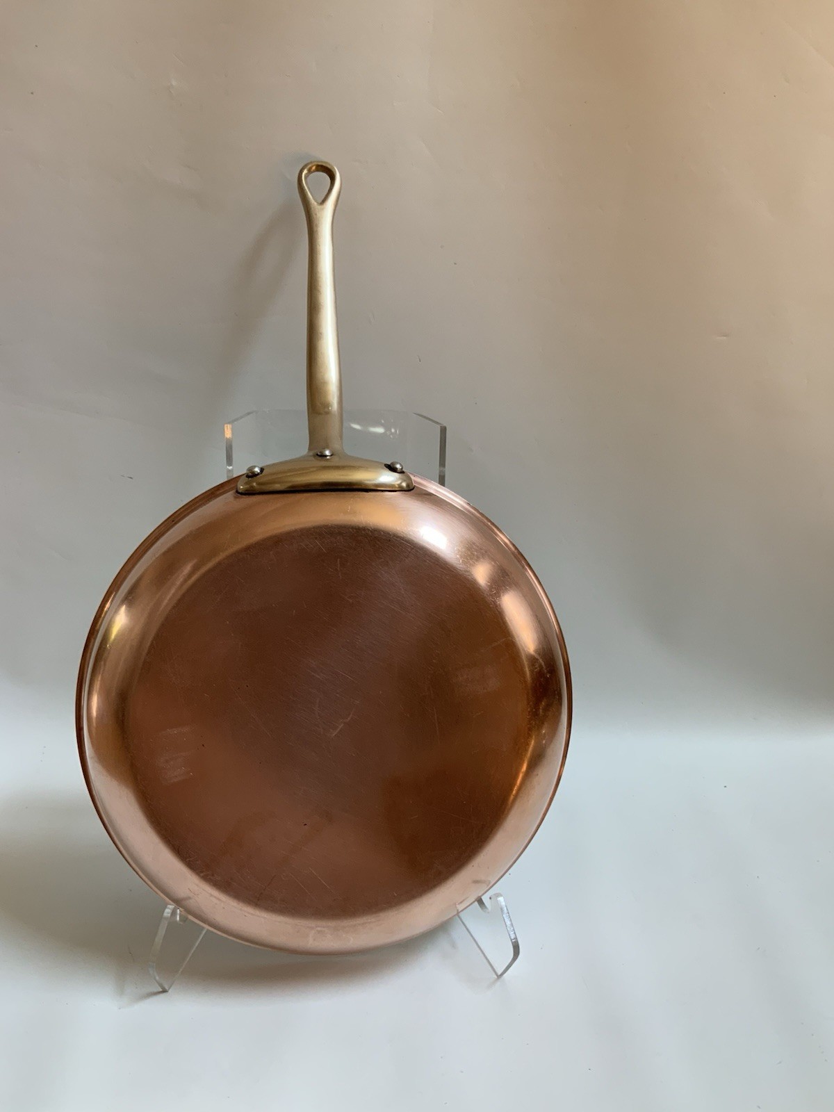 Williams Sonoma Copper & Brass SKILLET Pan 12’’ Made in France