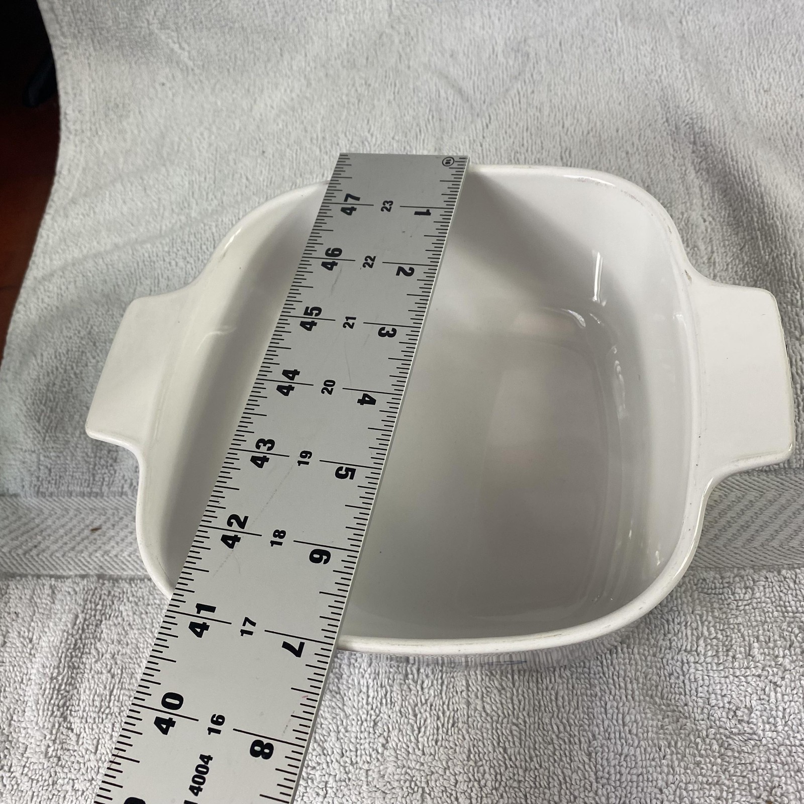 Vintage CorningWare Cornflower Blue Casserole Dish 1.5 Qt A-1 1/2-B White USA