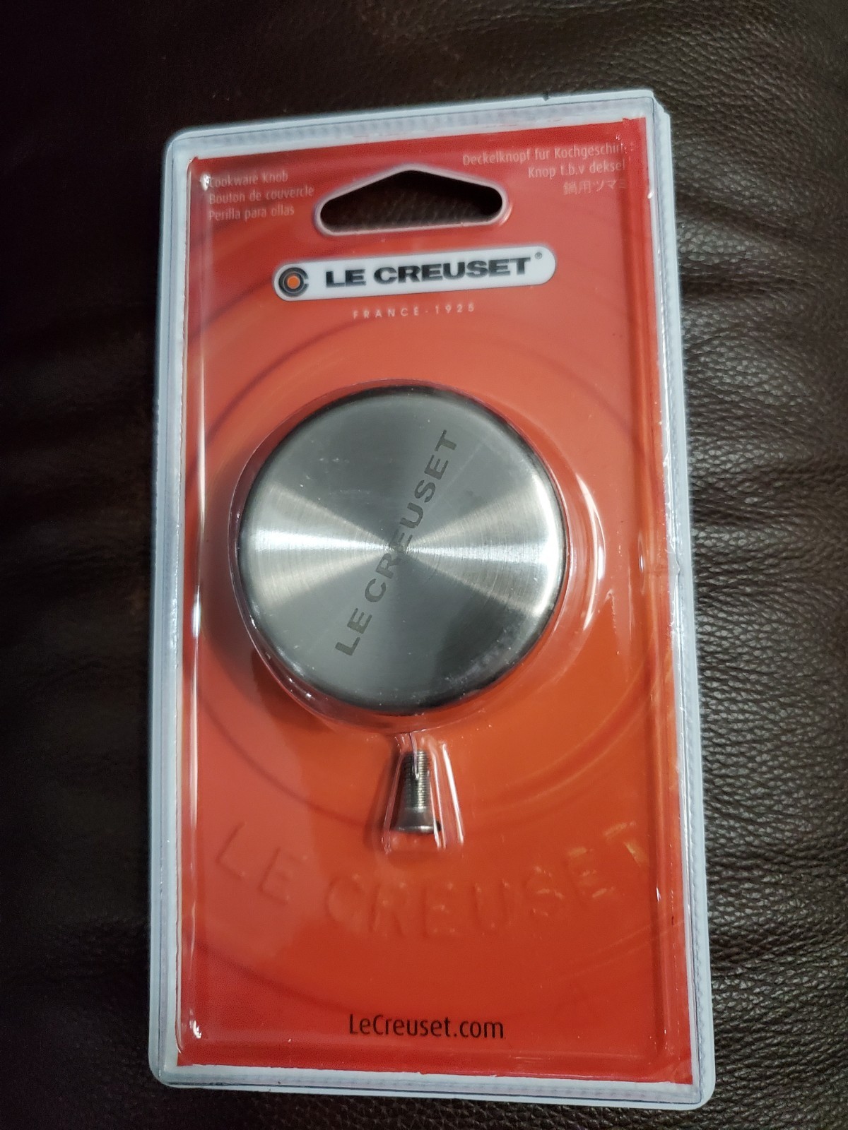 Le Creuset Signature Stainless Steel Medium Knob, 2-Inches SILVER