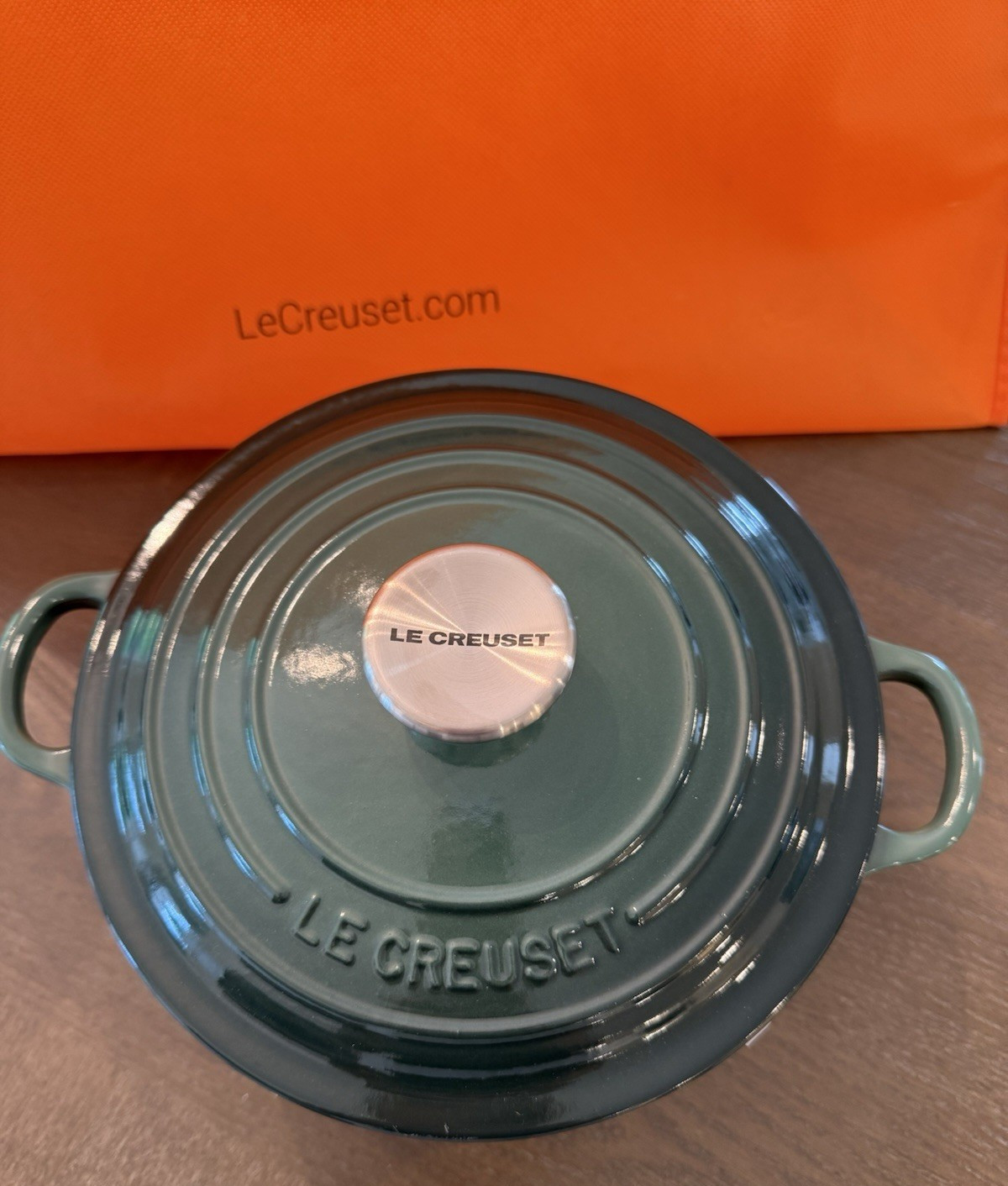 NEW Le Creuset Traditional Round 20 2.75 qt ARTICHAUT Green Cast Iron Dutch Oven