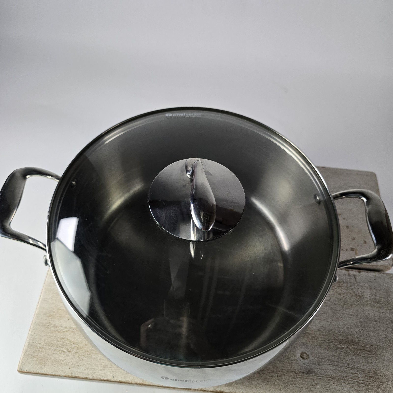 Tupperware Chef Series Stainless 12 Qt Stockpot Dutch Oven Roaster Lid