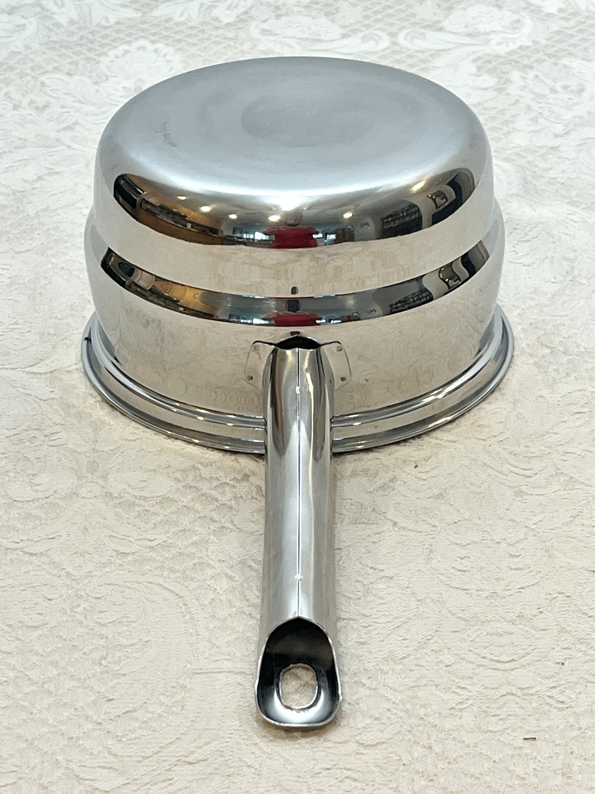 Vintage Belgique Tools Of The Trade Stainless Steel 2 Quart Double Boiler Pan