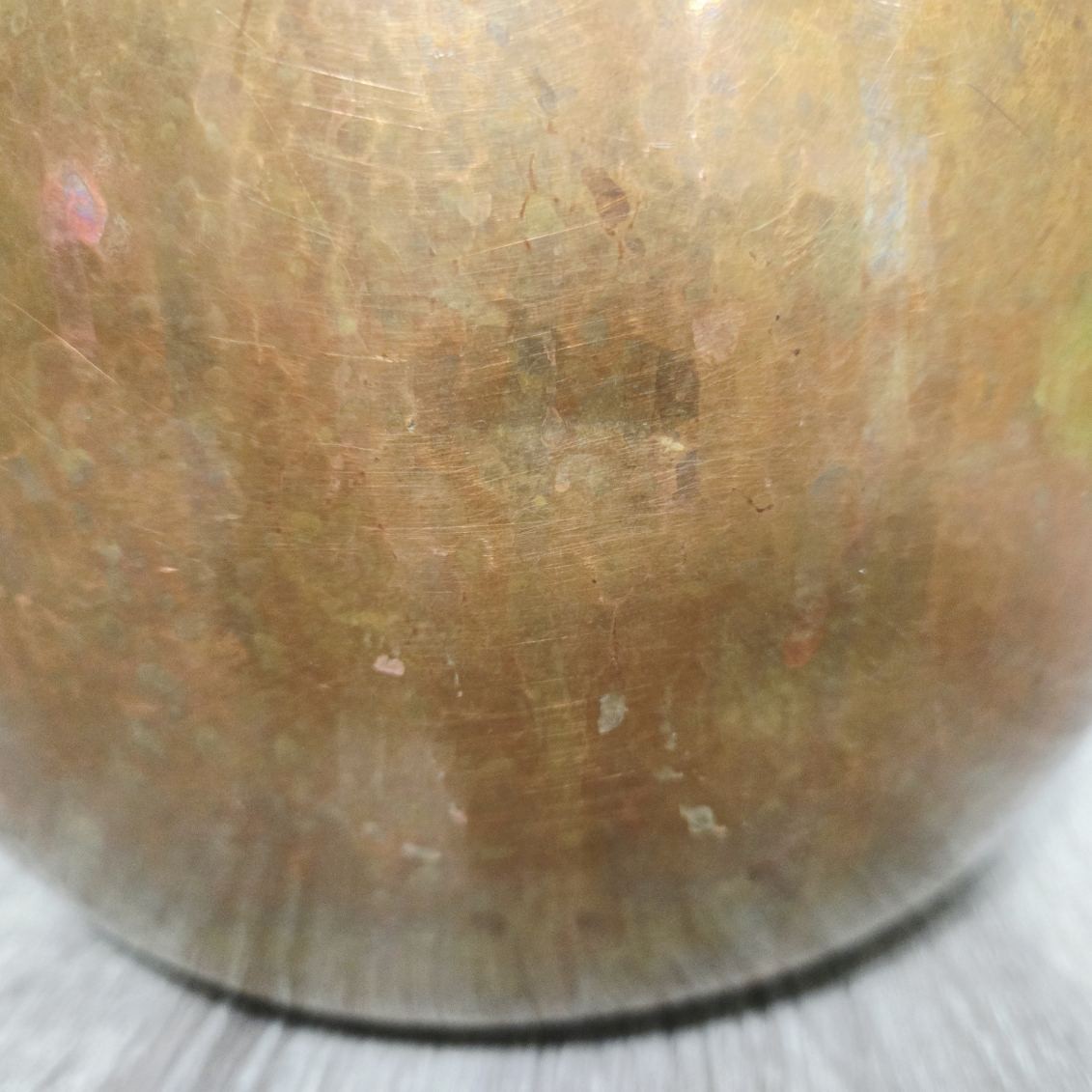 Ruffoni Historia~Hammered Copper Stock Pot 7.5 Qt. Tin Line NO Lid~Italy. READ⚠️