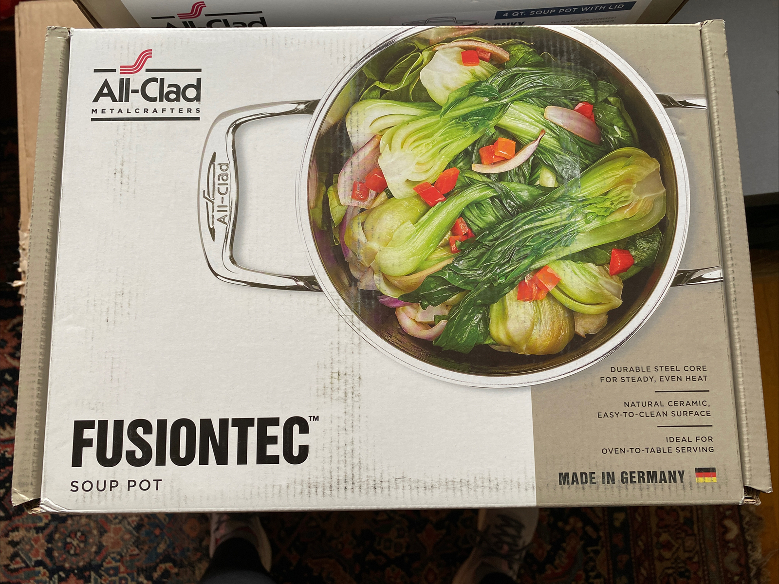 All-Clad FUSIONTEC™ 4 Qt. Soup Pot with lid (ONYX ) $325- Germany