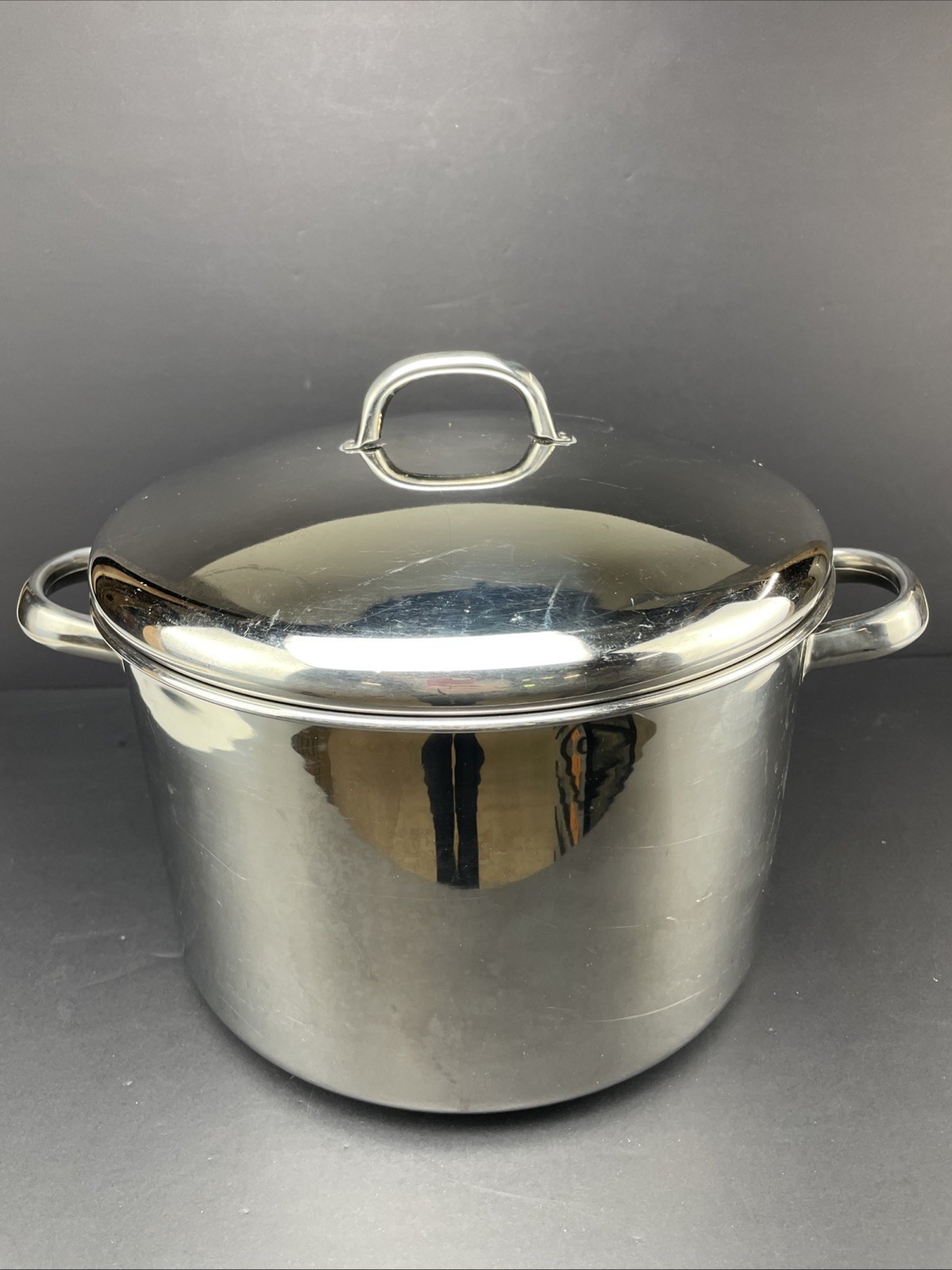 12-Quart Stock Pot, 18/10 Stainless Steel Stockpot w/ Lid Sturdy Quality