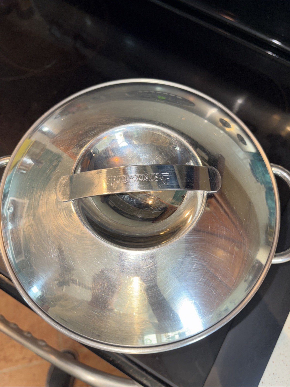 Barazzoni 6 Qt Stock Pot Stainless Steel Made In Italy