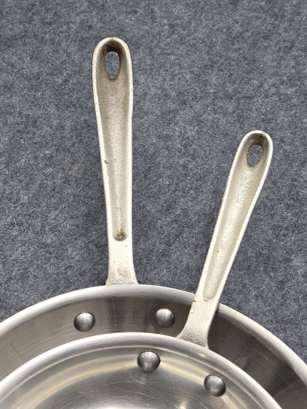 All-Clad Fry Pan Skillet Set 8″ and 10″ Master Chef 108, 110 USA Vintage
