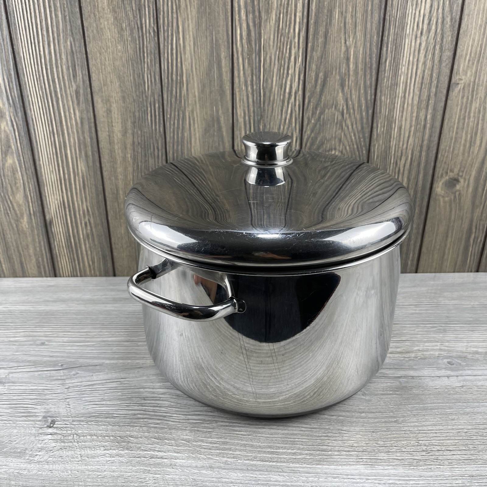 Farberware Millennium Stainless NEVER STICK 8QT Stock Pot Lid 2 Handles USA
